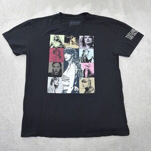 Taylor Swift The Eras Tour Shirt Woman's Size Medium Black Concert Graphic Tee